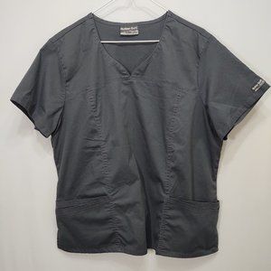3/$30 UA Scrubs Butter-Soft Grey Scrub Top XL